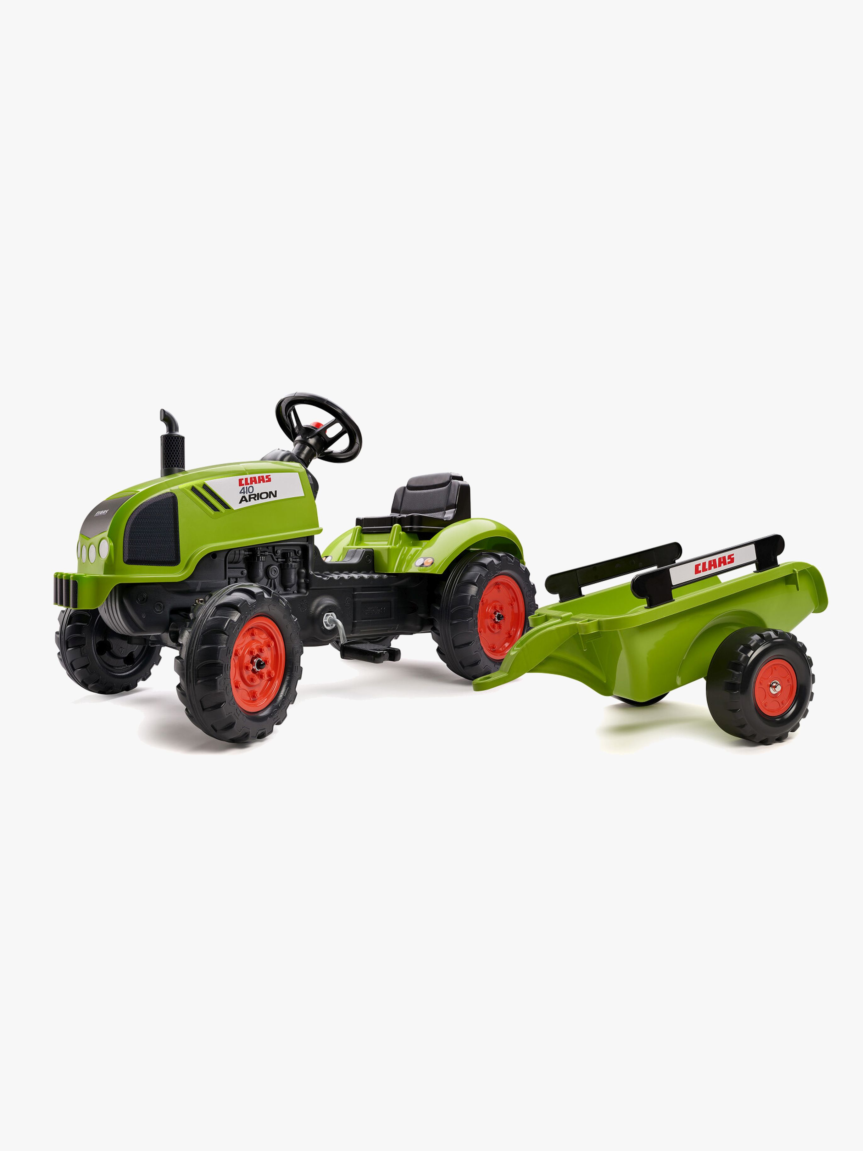 Falk Trettraktor mit Anhänger, Grün