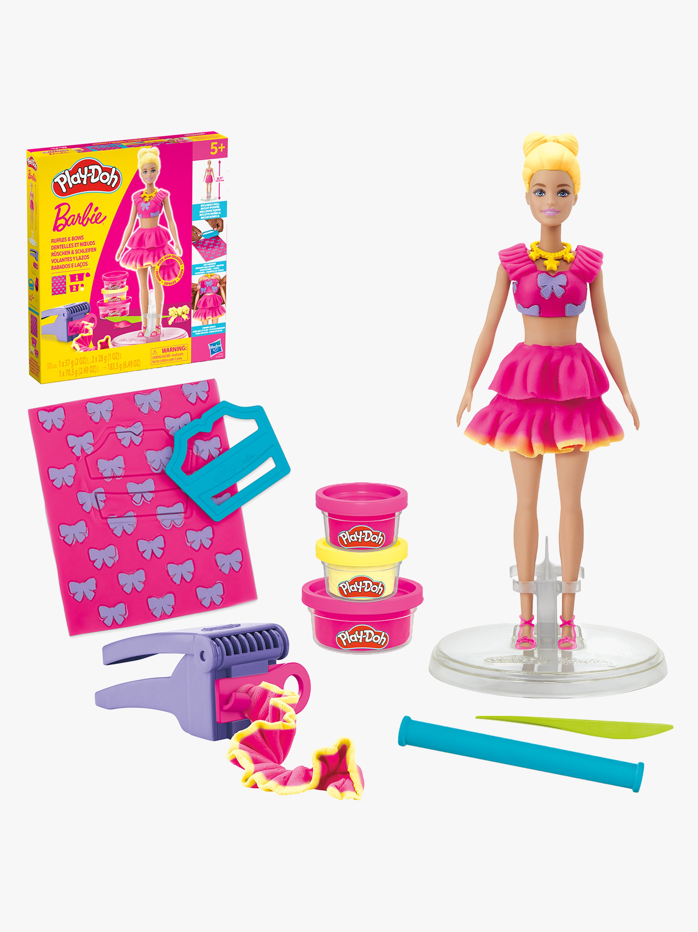 Barbie Knete mit Puppe Rüschen & Schleifen