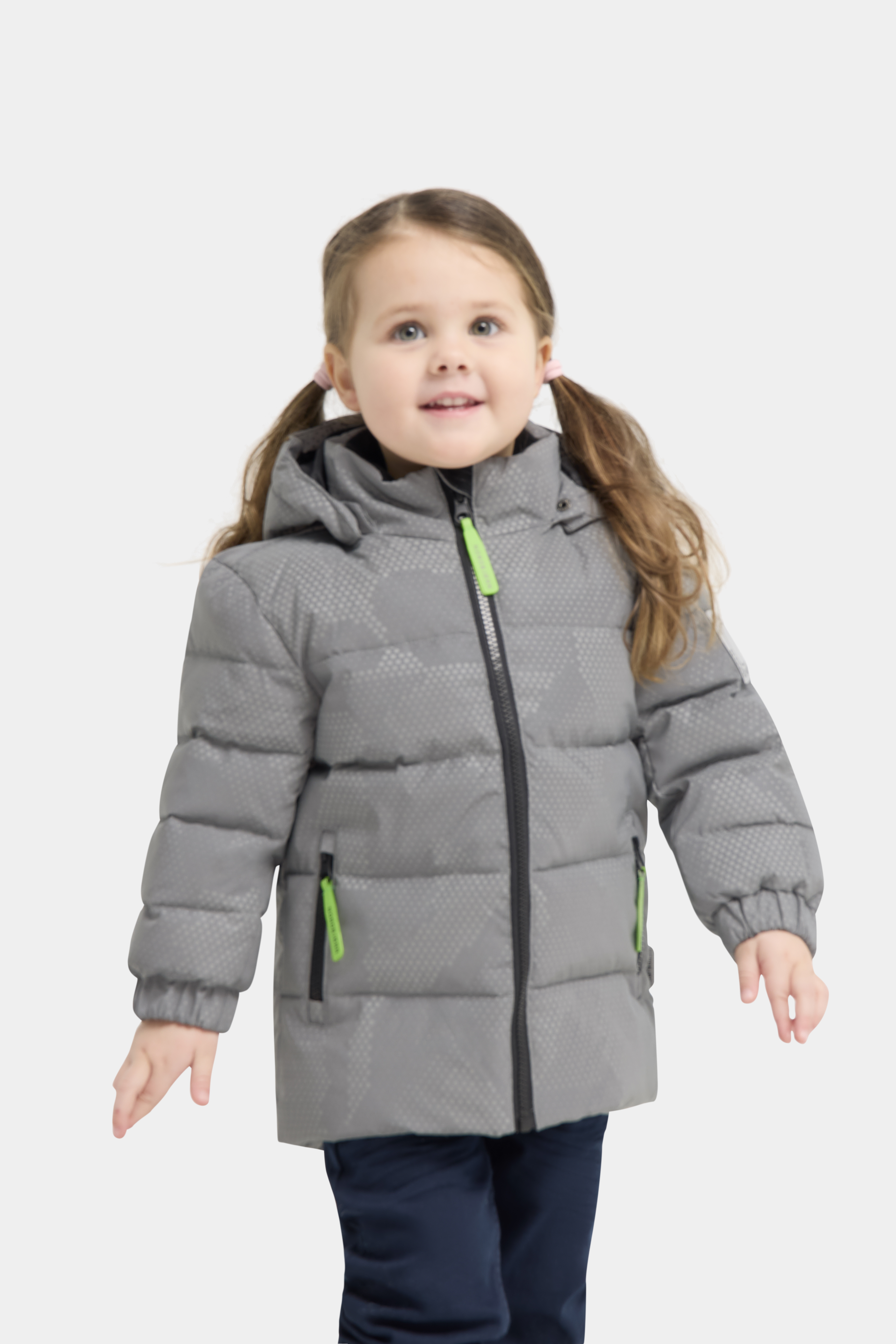 Nordbjørn Saturnus Reflektierende Winterjacke, Camo Silver, 98