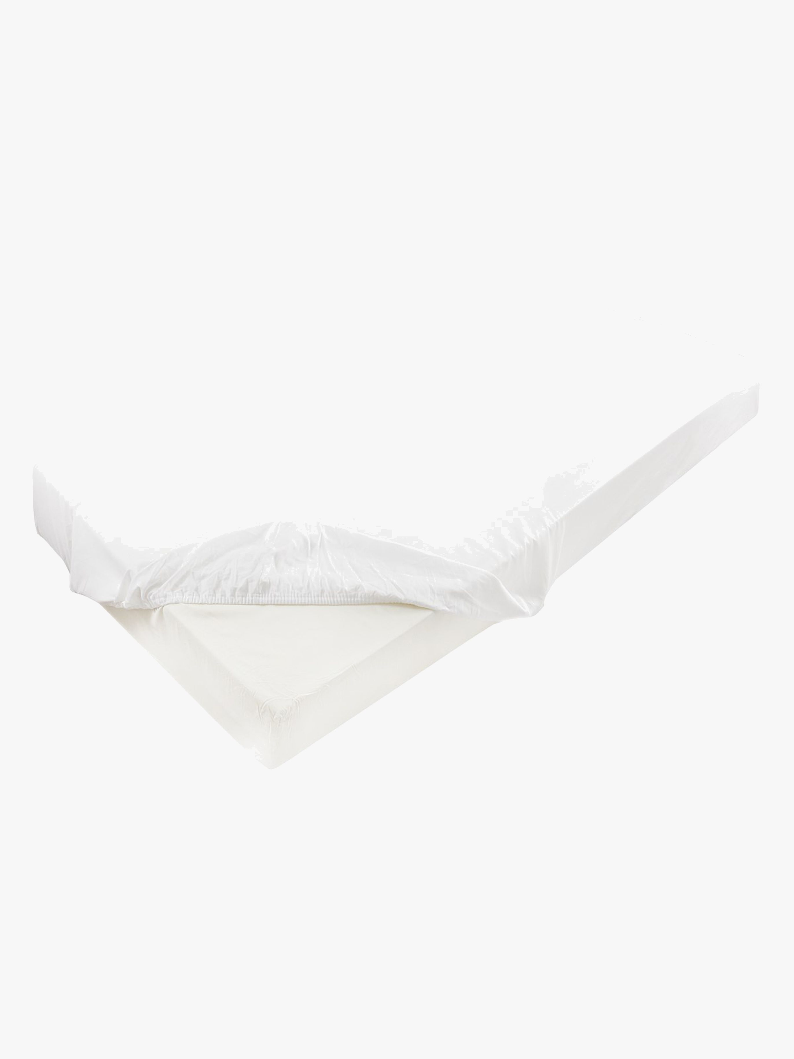 BabyMatex Satin Spannbettlaken 90x200, Weiß