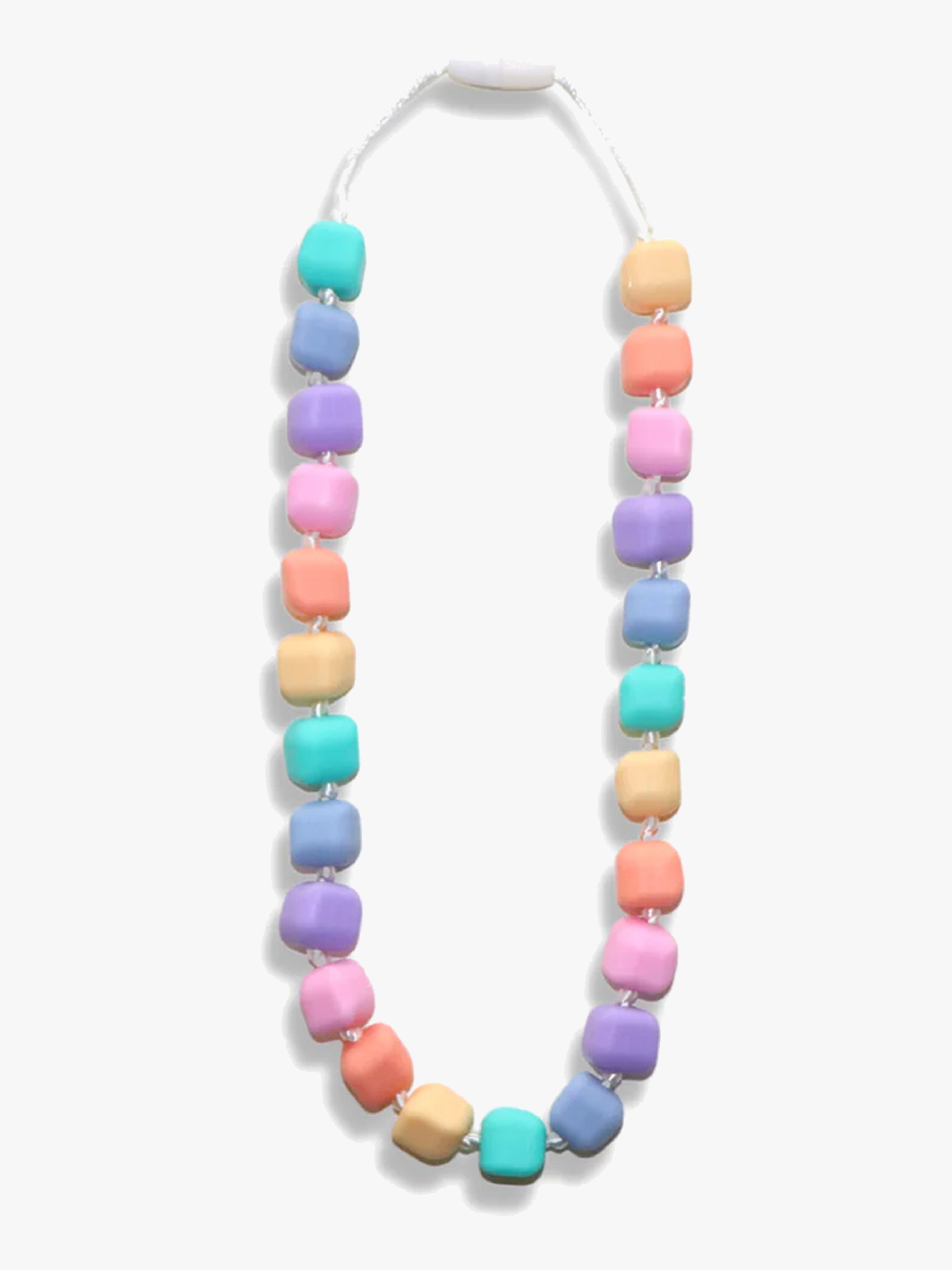 Jellystone Designs Die Prinzessin auf der Erbse Beißkette Medium Regenbogen, Pastellfarben