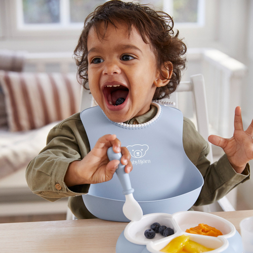 BB Lätzchen 2er-Pack, Blassgrün/Blassblau