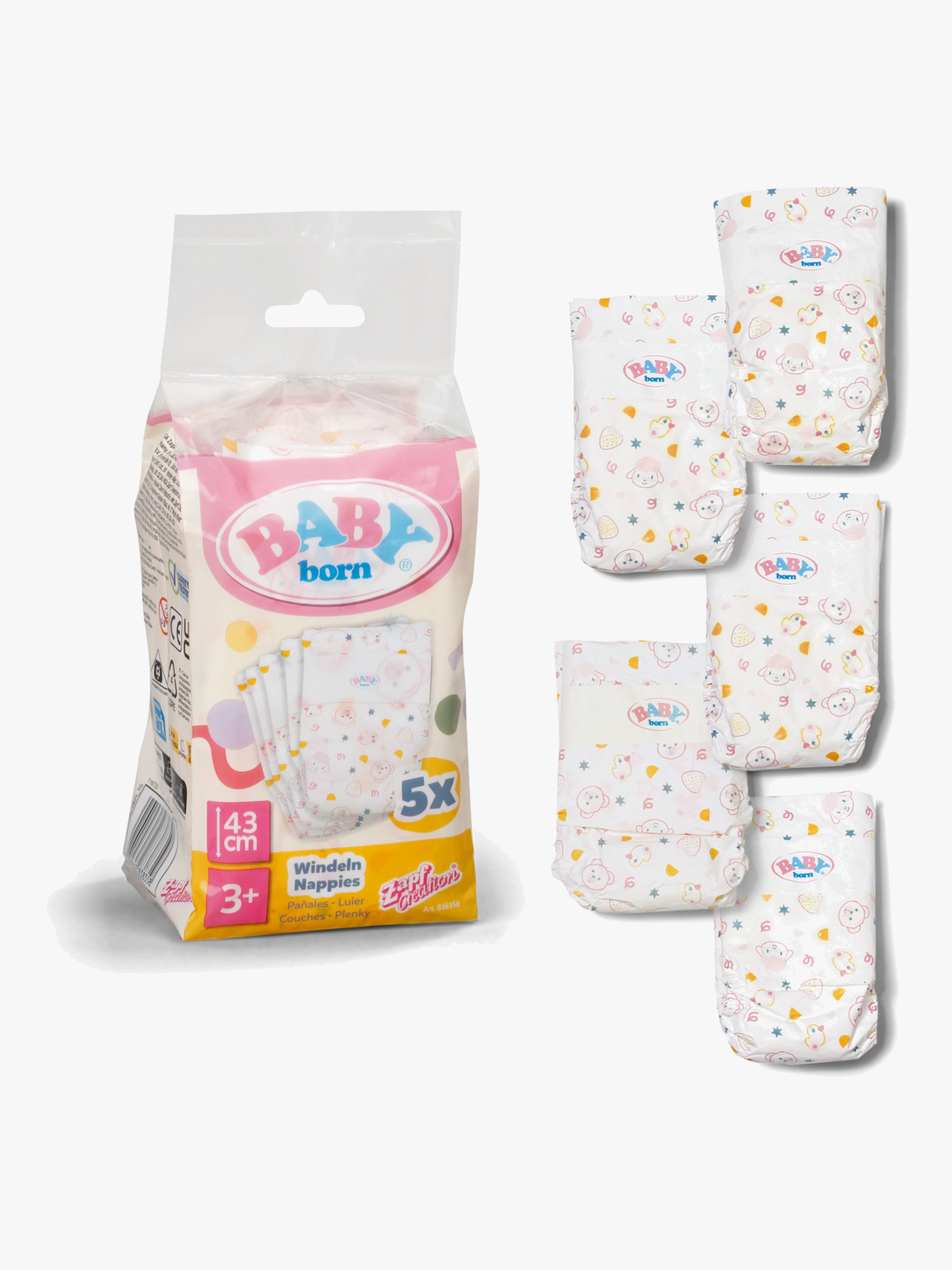 Baby Born Puppenzubehör Windeln 5er-Pack