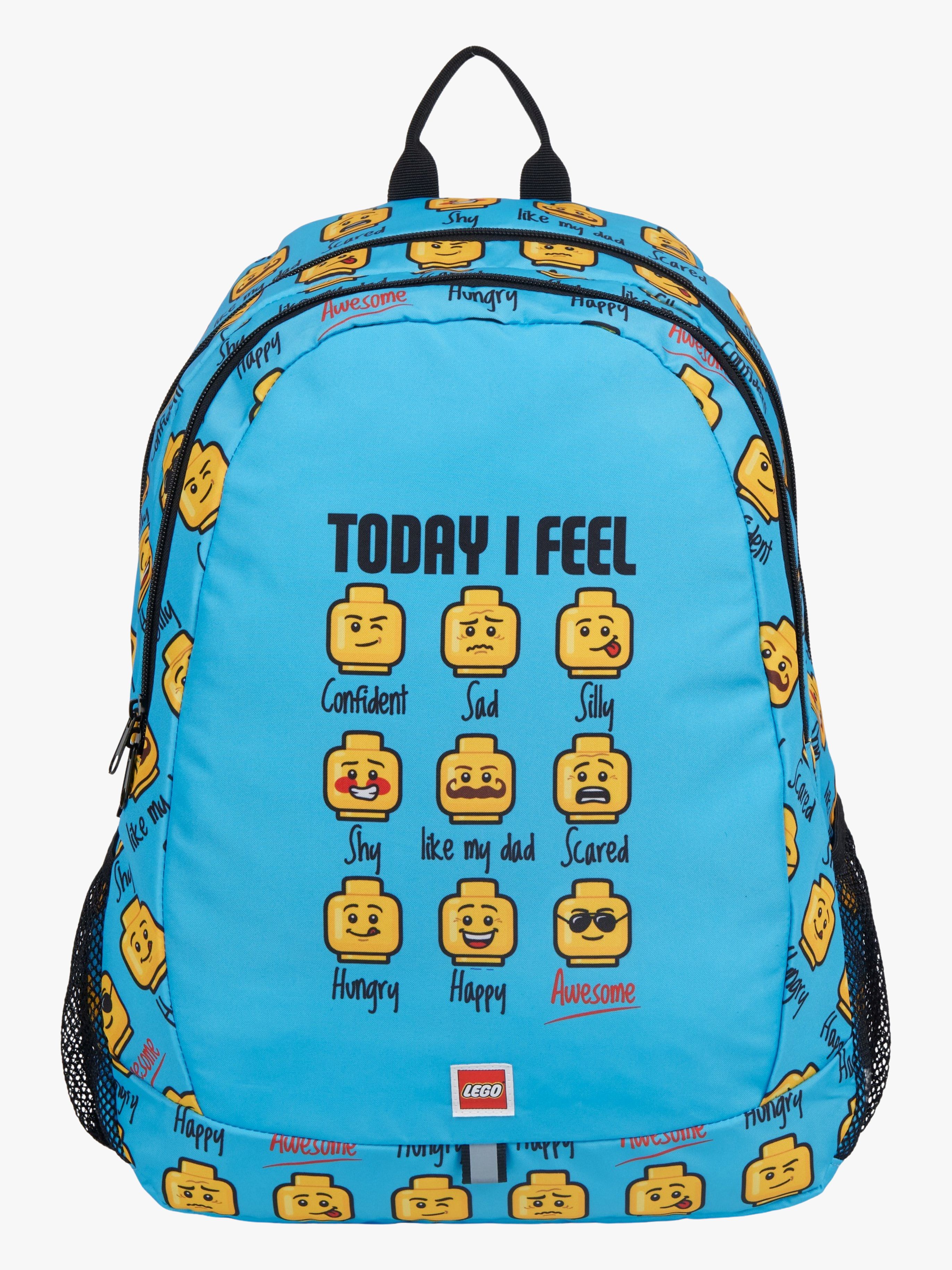 LEGO® Minifigures™ TODAY I FEEL Kinder Rucksack 25L, Blau