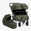 Beemoo BFF60 2 Geschwisterwagen inkl. Liegewanne, Dark Forest