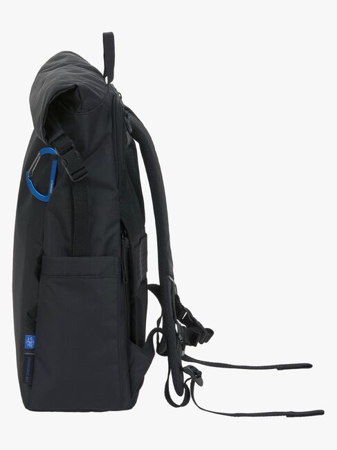 Lässig Outdoor Wickeltasche Rucksack mit Roll-Top-Öffnung, Black