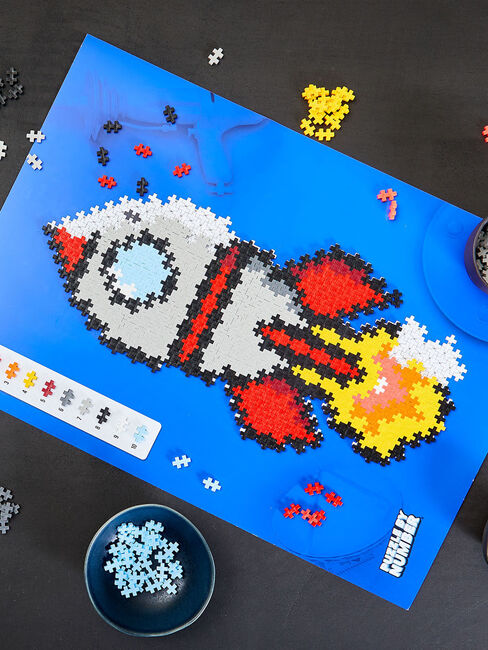 Plus-Plus Zahlen-Raketen-Puzzle