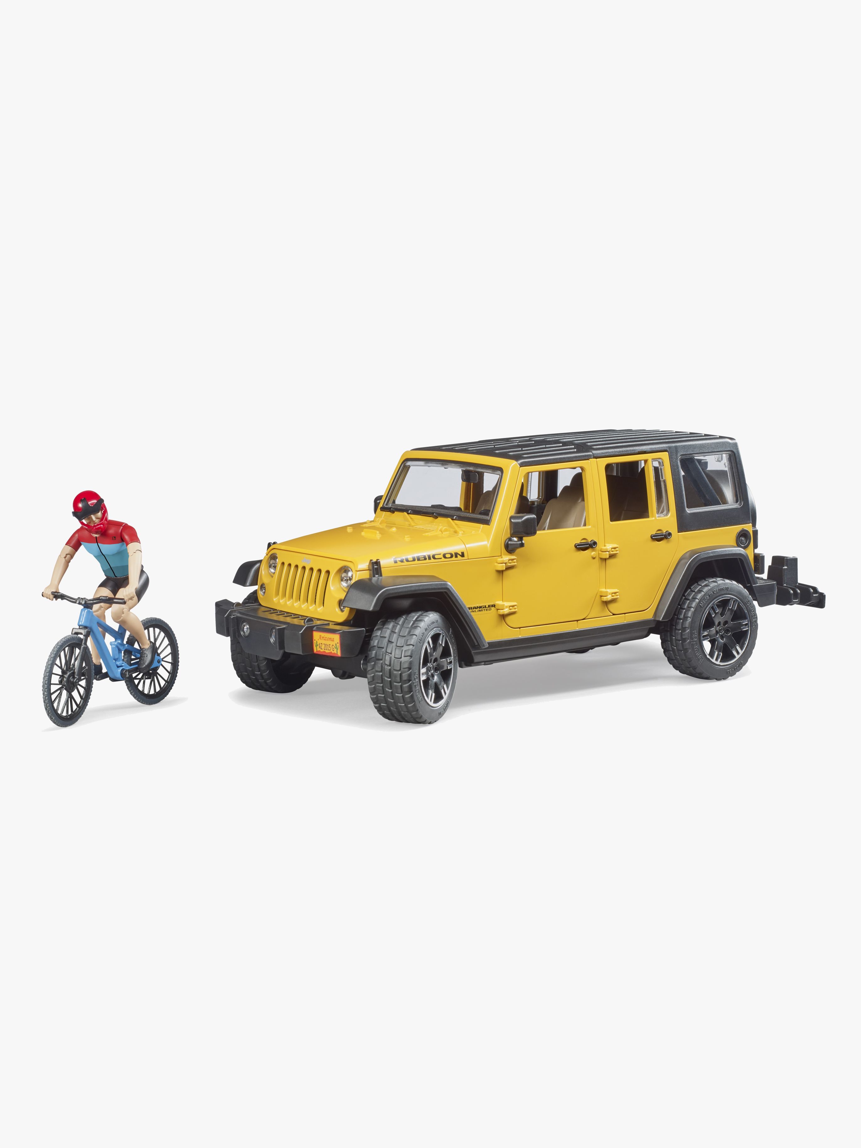 Bruder Jeep Wrangler Rubicon Unlimited mit Fahrrad