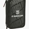 F.C.Barcelona Gefülltes Doppel-Federmäppchen 29 Teile, Schwarz
