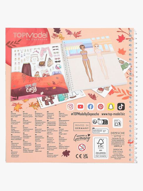 TOPModel Dress Me Up Stickerbuch Cosy