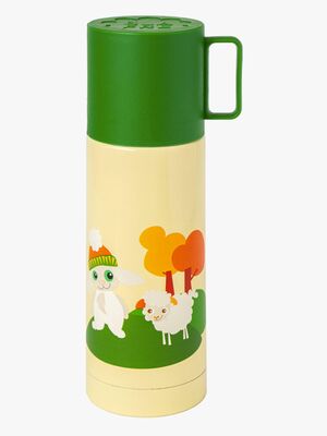 Blafre Isolierflasche Ausflug des kleinen Kaninchens, Grün