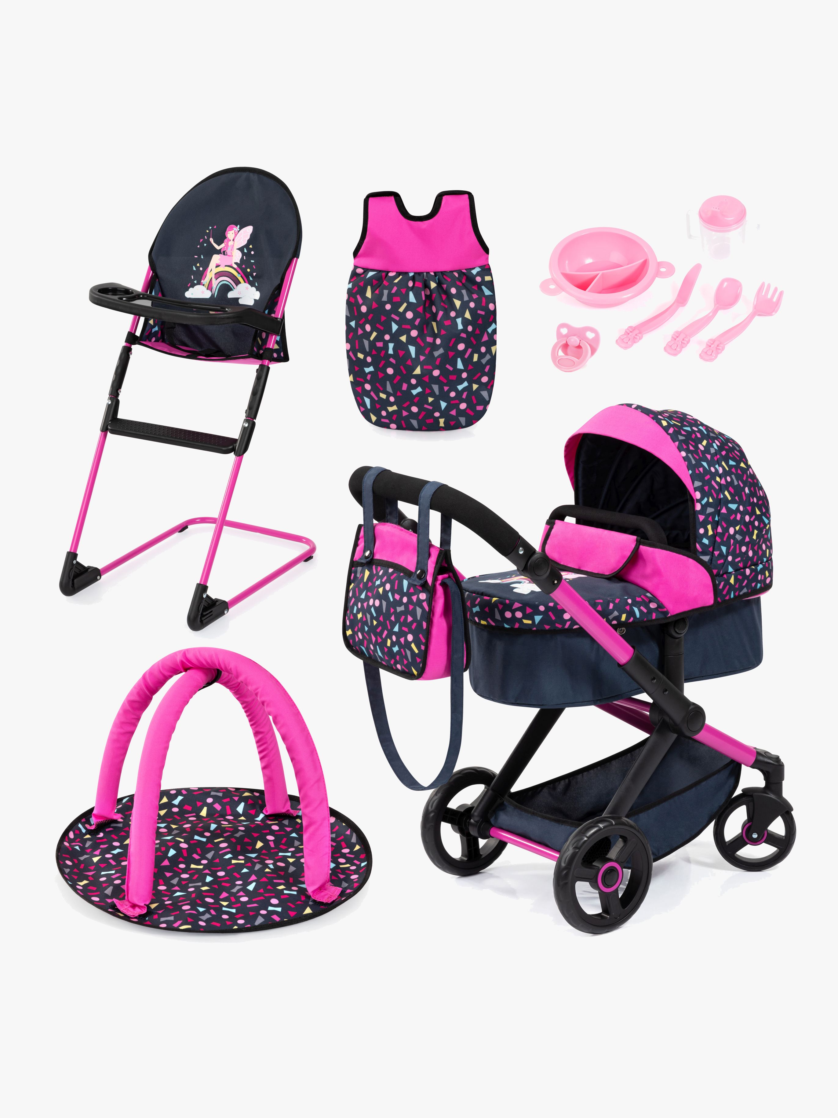 Bayer Design Combi Puppenwagen Xeo Delux Set, Dark Blue