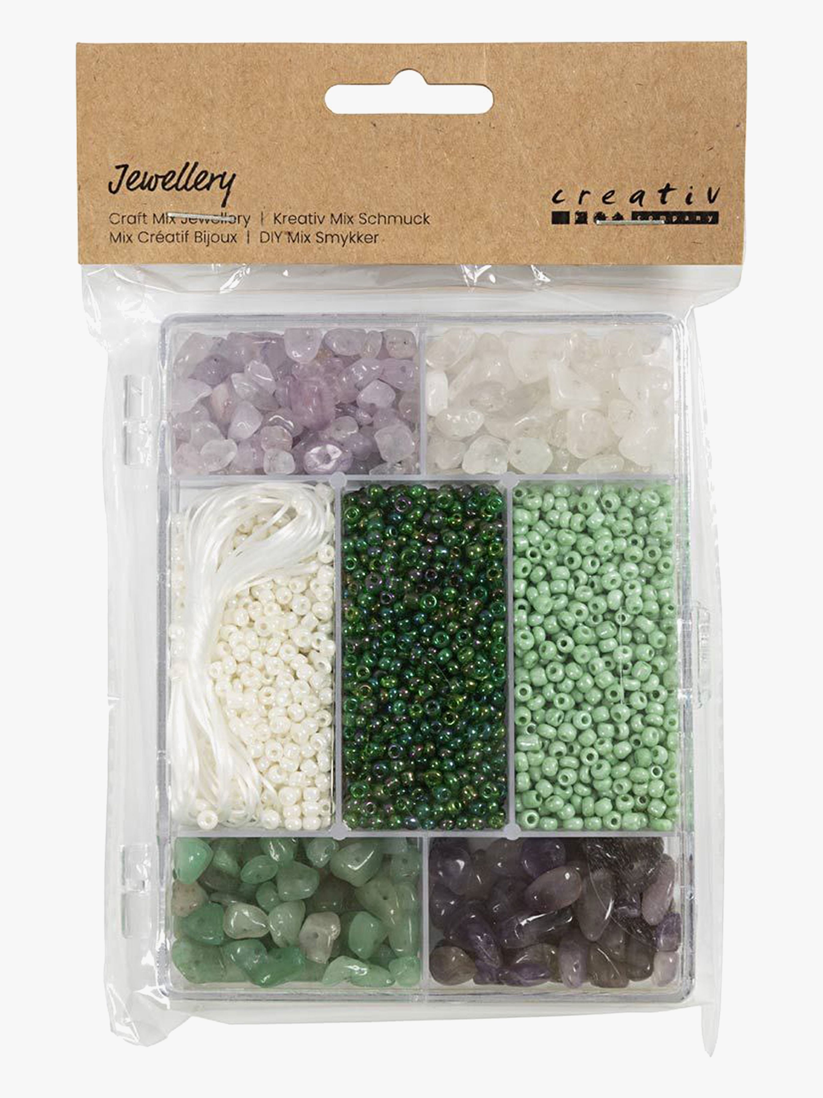 Creativ Company Perlenset Kristalle, Grün/Lila
