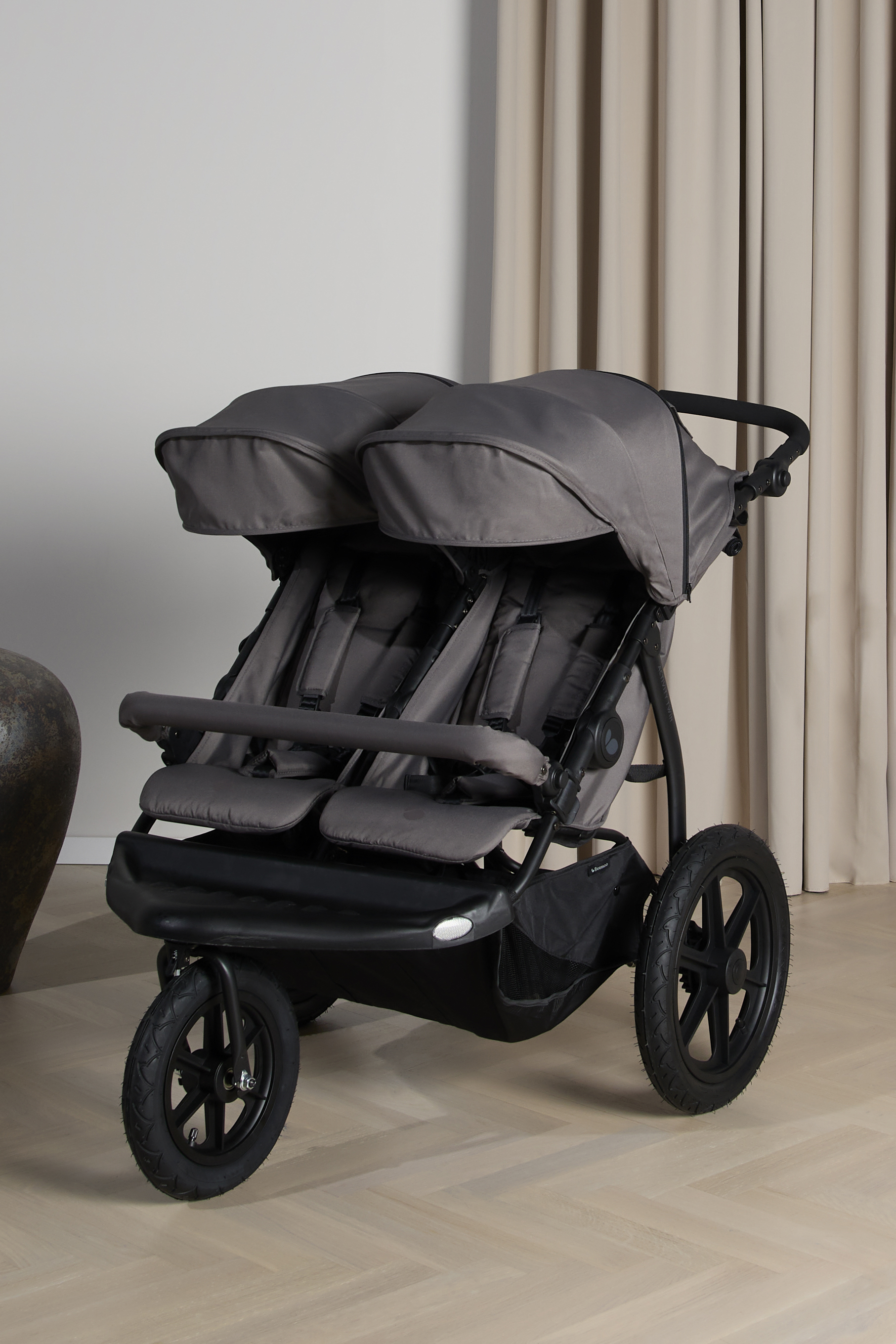 Beemoo Activity Twin Geschwisterwagen, Grey