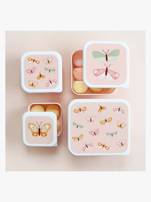 A Little Lovely Company Lunchbox-Set, Schmetterling