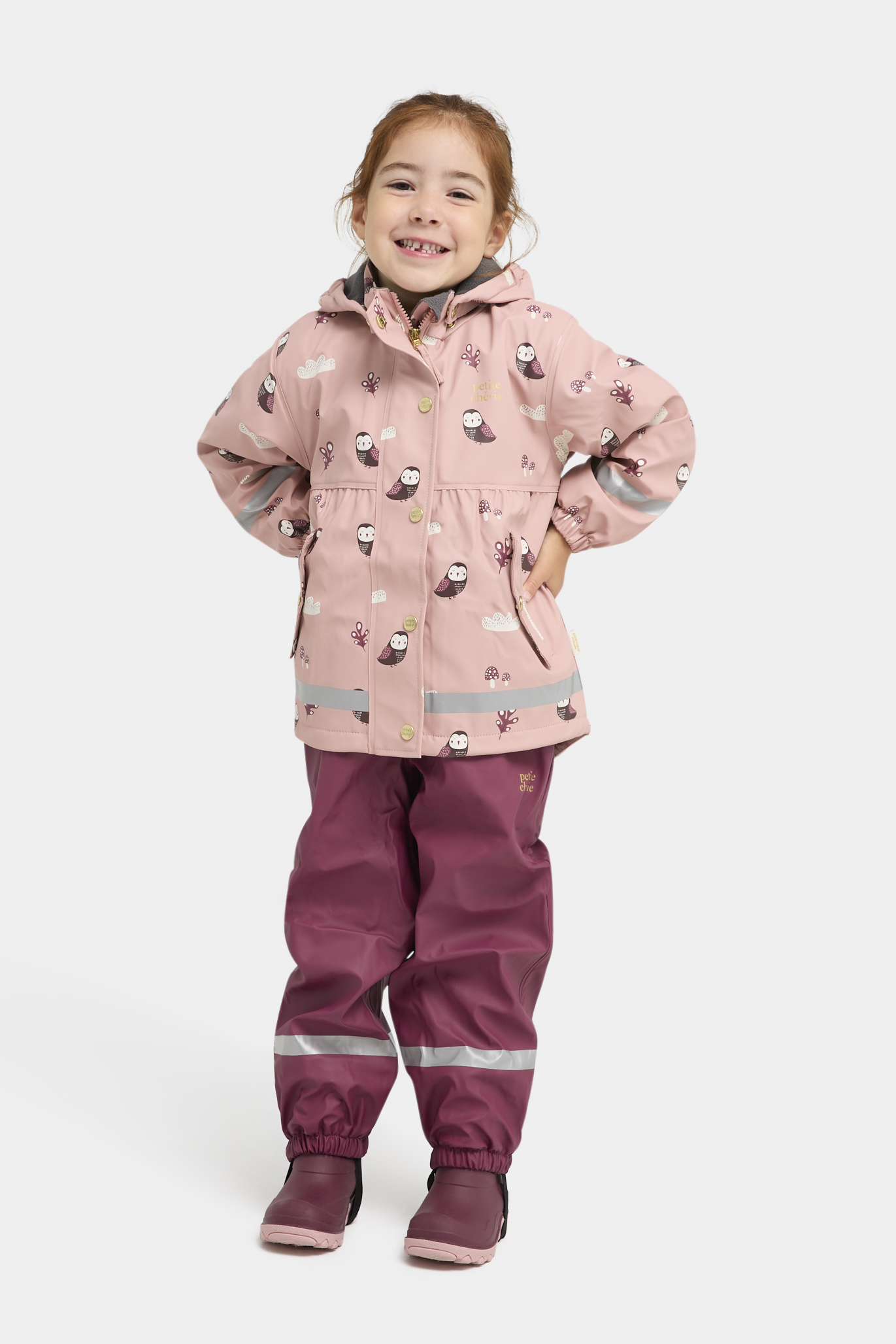 Petite Chérie Atelier Amira Gefüttertes Regenset, Mellow Rose, 90