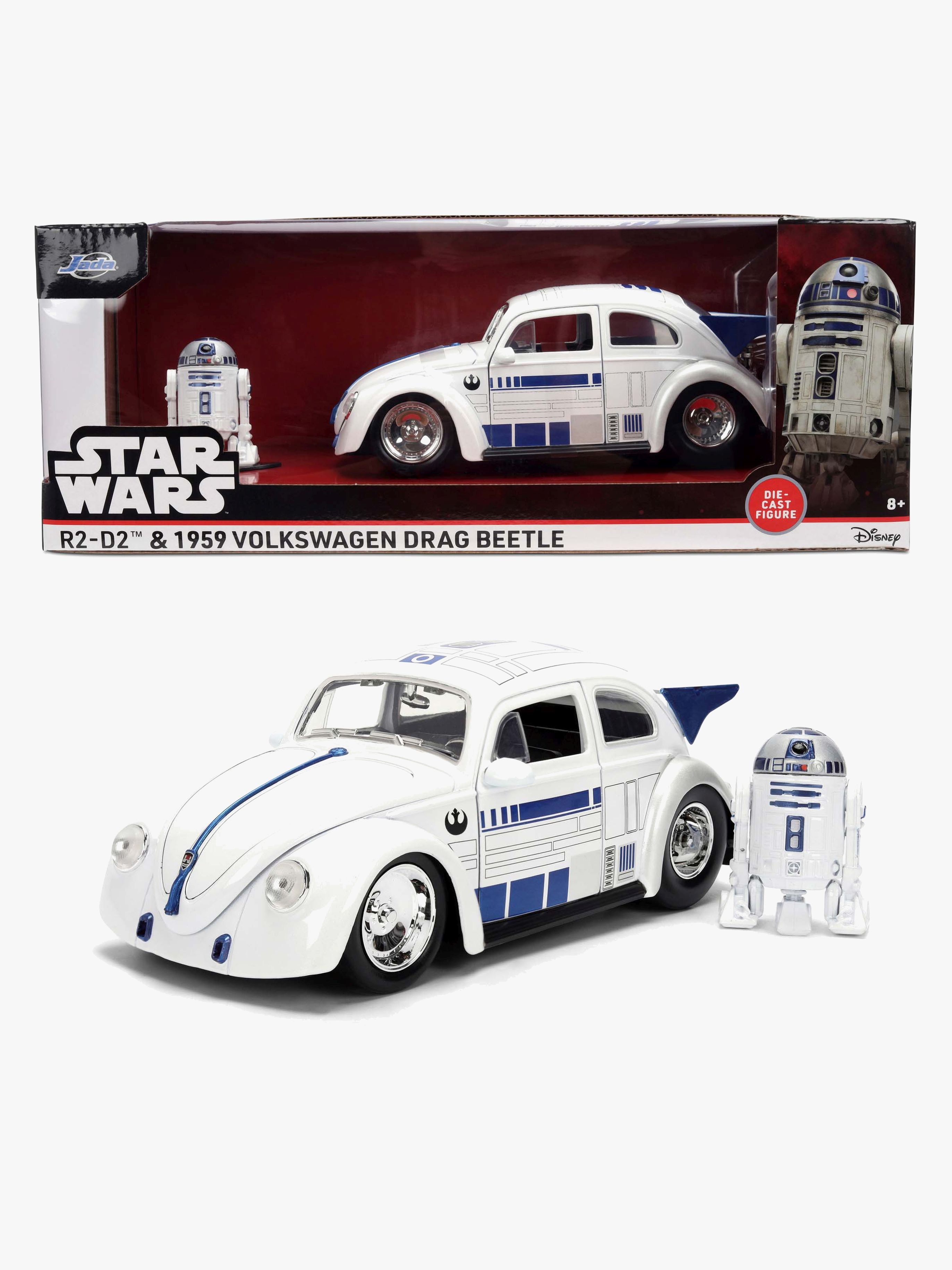 Star Wars R2D2 1959 VW Drag Beetle Spielzeugauto 1:24