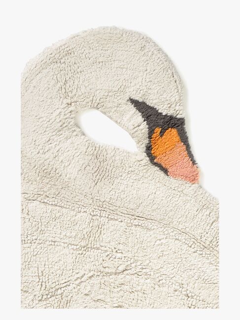 Lorena Canals Waschbarer Tierteppich Schwan 120x100 cm