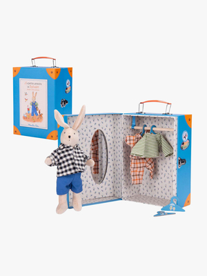 Moulin Roty Schrankkoffer mit Puppe Sylvain
