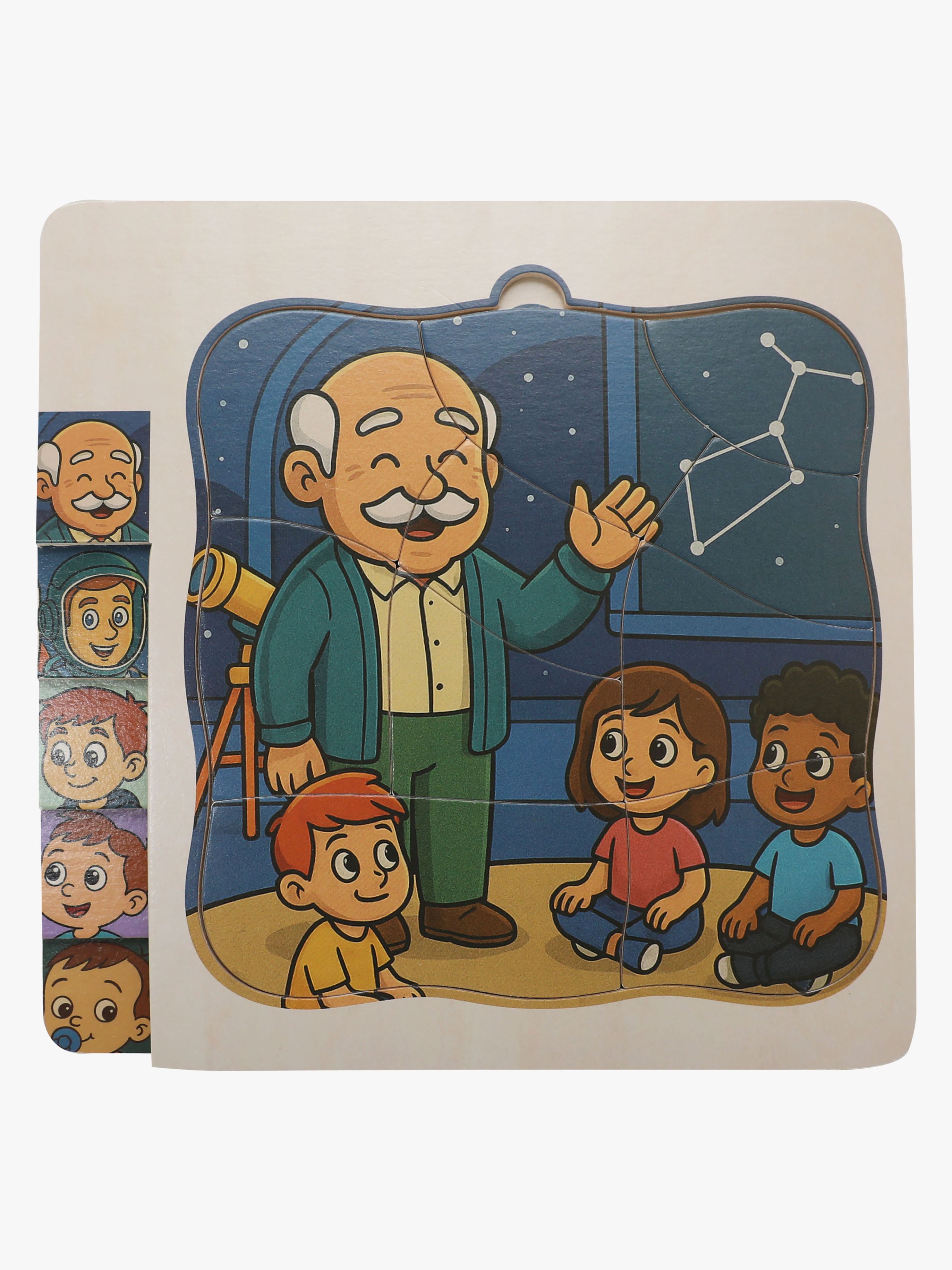 Schicht-Puzzle Weltall