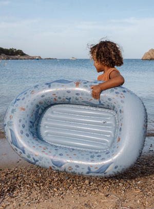 Little Dutch Schwimmmatratze Ocean World Boot, Blue