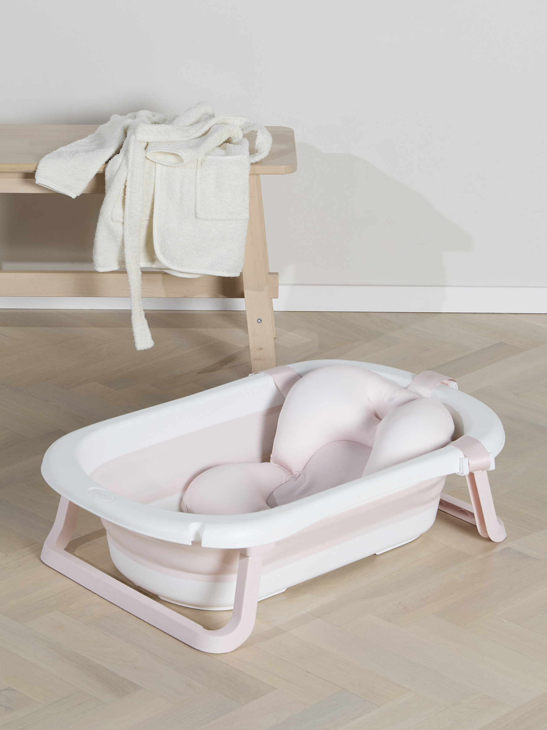 Beemoo CARE Assist Badewanne inkl. Badestütze, Pink