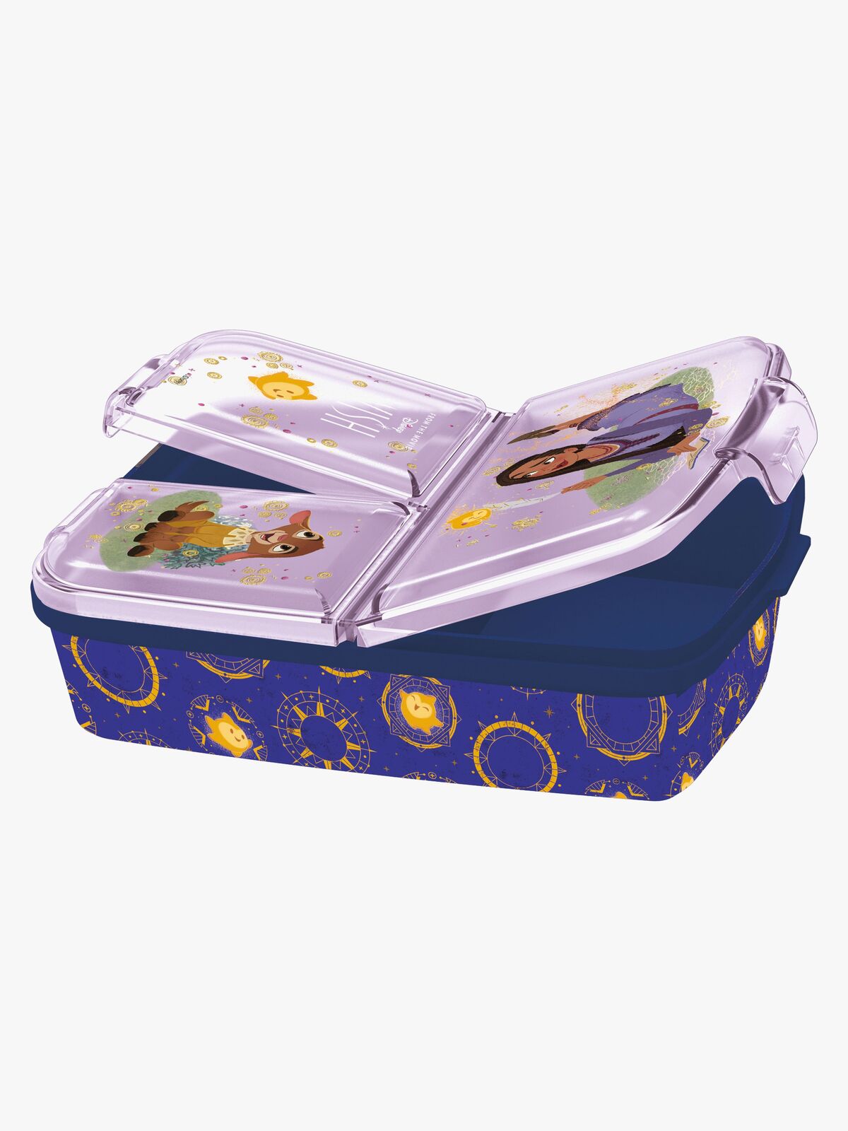 Disney Wish Brotdose mit Fächern, Purple
