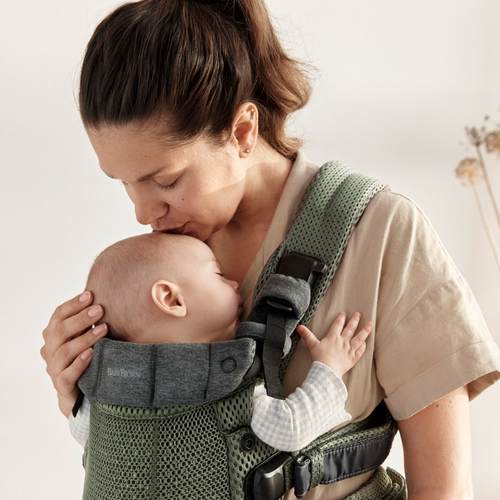 BabyBjörn Harmony Babytrage 3D Mesh, Dunkelgrün