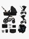 Kinderkraft MOOV 2 XL Air Kombikinderwagen, Pure Black