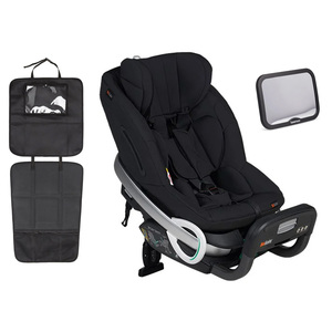 BeSafe Stretch Kindersitz inkl. Beemoo Autositzschoner & Autospiegel, Fresh Black Cab
