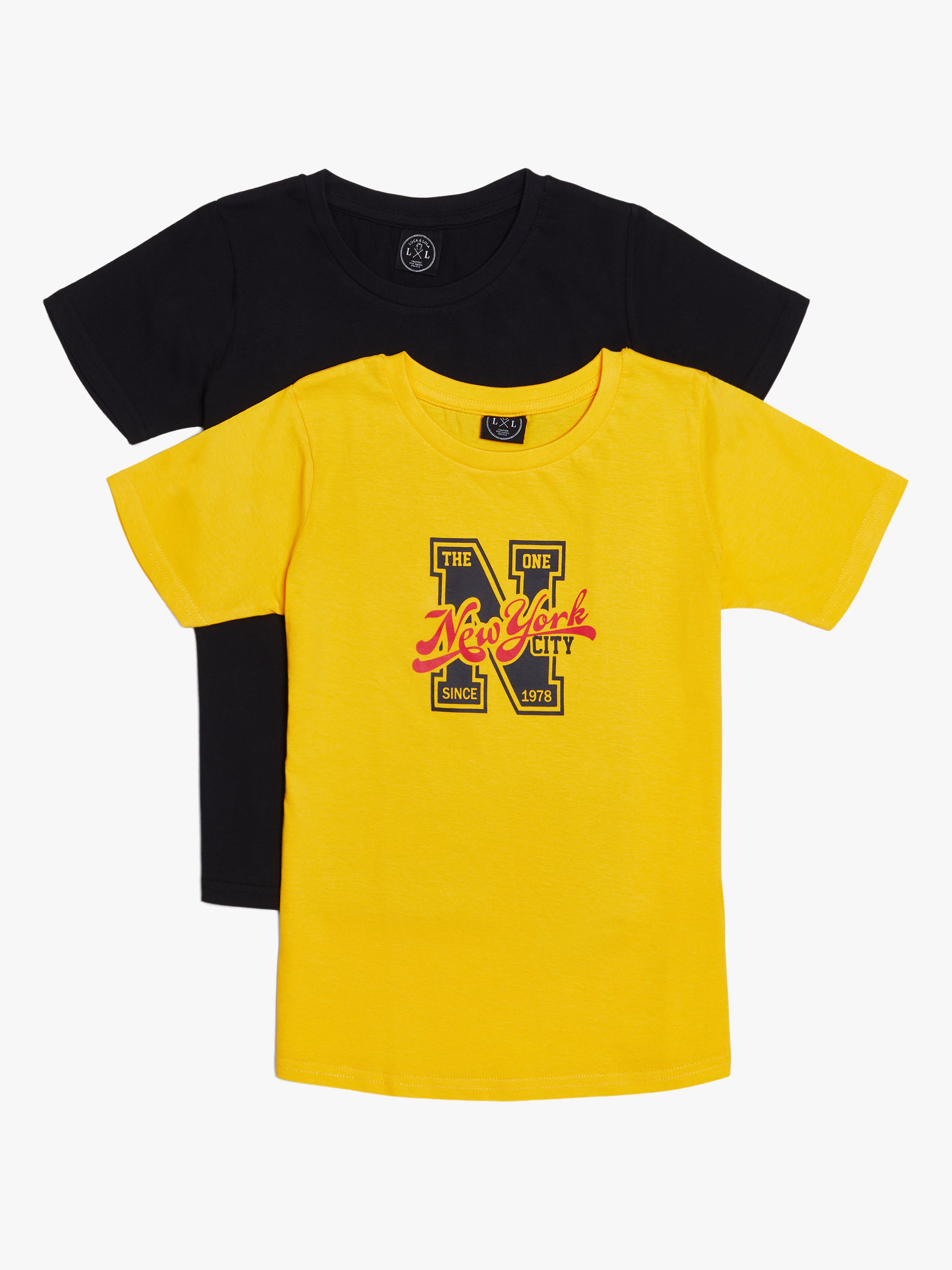 Luca &  Lola Olivia 2-pack T-Shirts, Gelb, 134-140