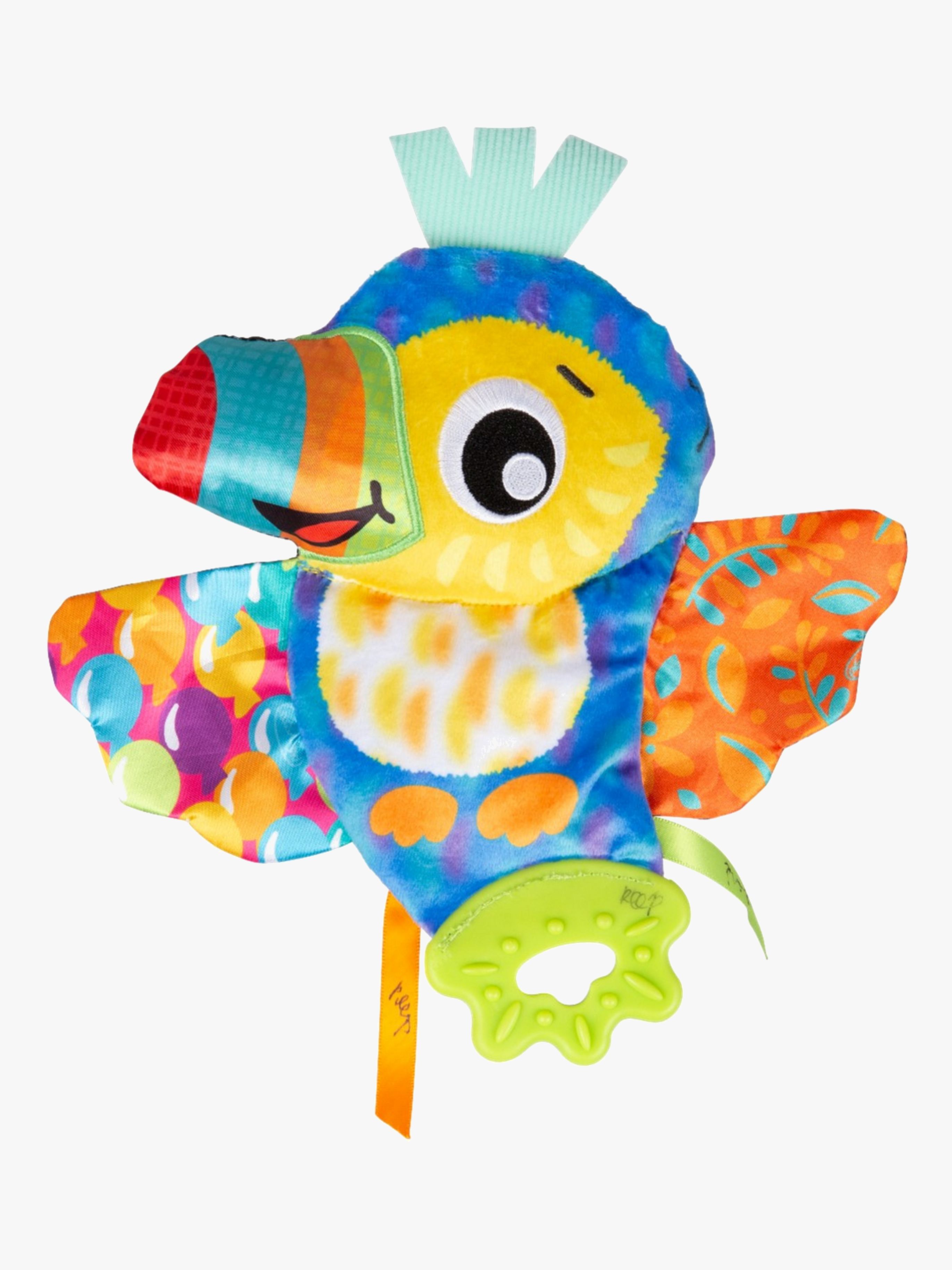 PlayGro Crinkle Blankie Tamika Toucan Aktivitätsspielzeug, Babyspielzeug