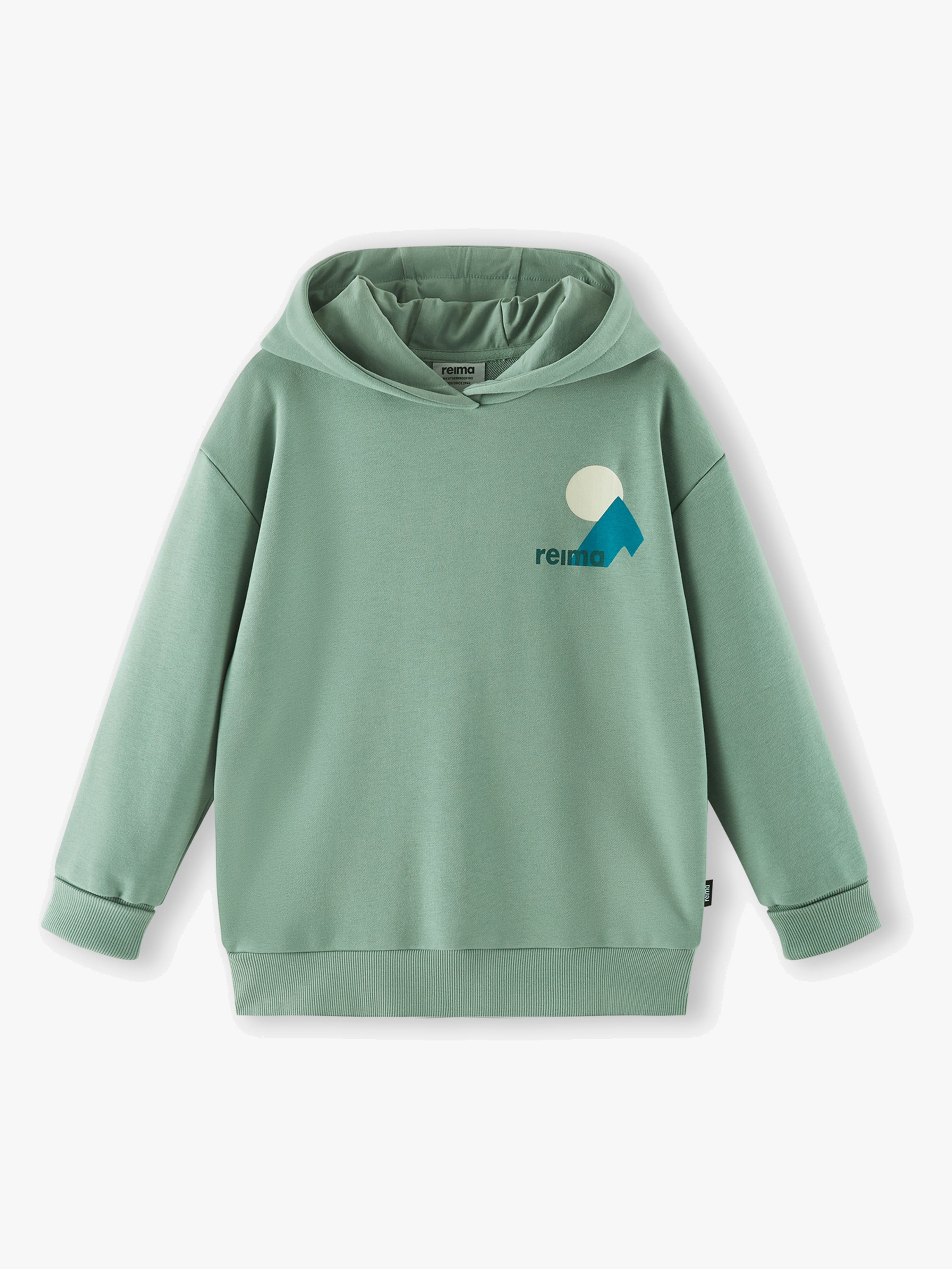Reima Huppis Hoodie, Stone Green, 122-128