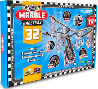 Marble Racetrax Kugelbahn-Set 32 Bögen