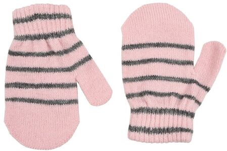 Lindberg Magic Wool Stripe Handschuhe 2er-Pack, Pink/Anthracite