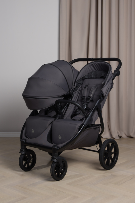 Beemoo BFF60 2 Geschwisterwagen, Fog Grey