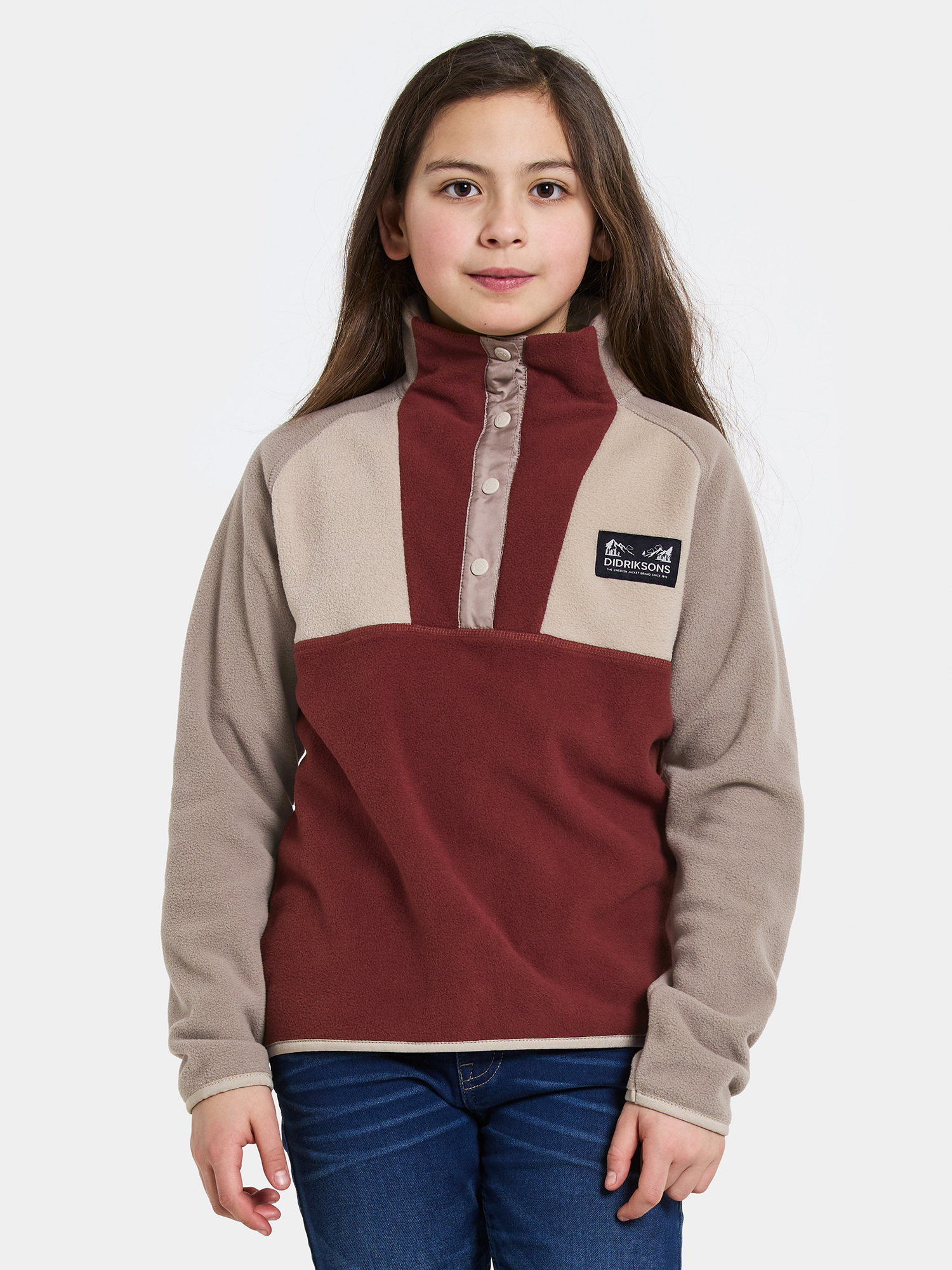 Didriksons Yokto Fleece-Pullover, Anemon Red, 130