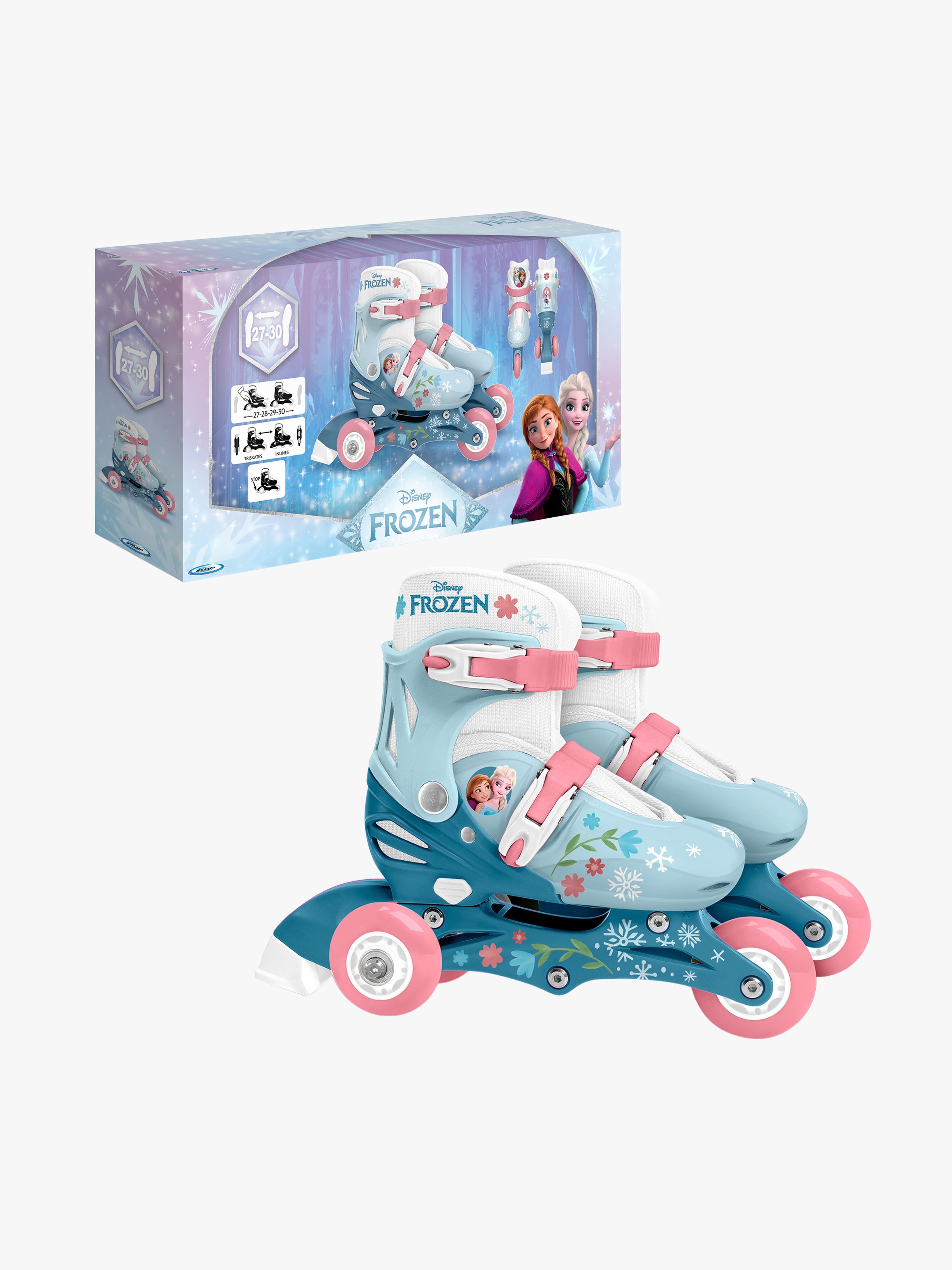 2-in-1 Inlineskates Größe 27-30