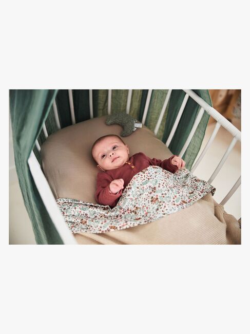 Jollein Spannbettlaken Baumwolljersey 40x80cm, Nougat