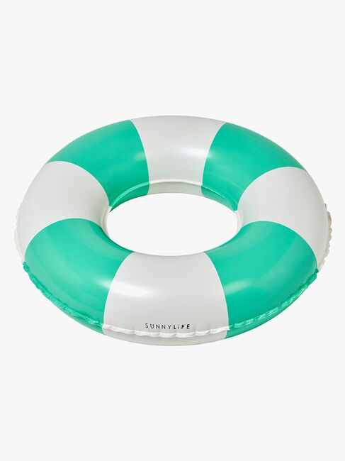 SUNNYLiFE Mini Schwimmring, Pool Party Green Stripe
