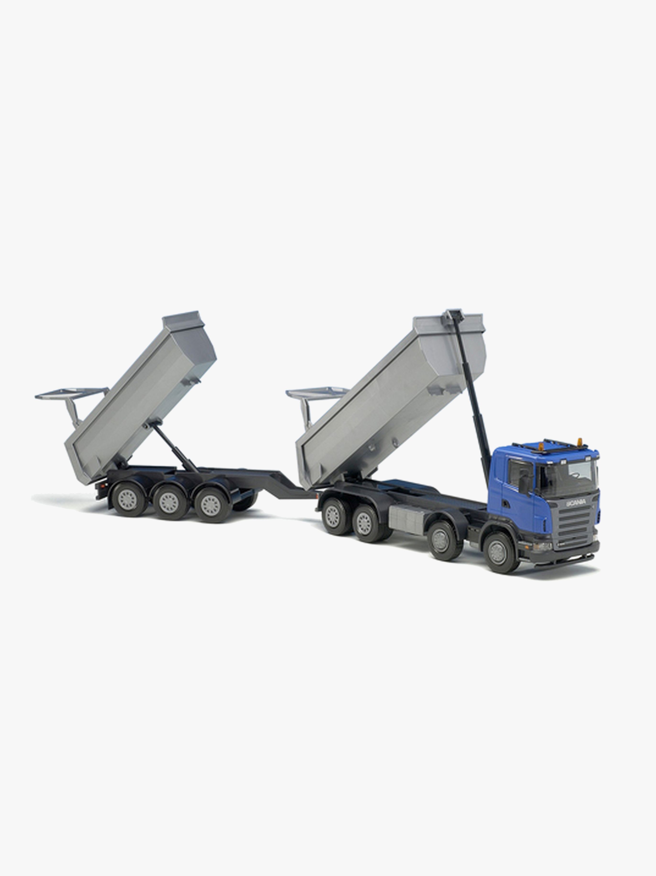 Emek Kipplaster Scania Mit Anhänger, Blau