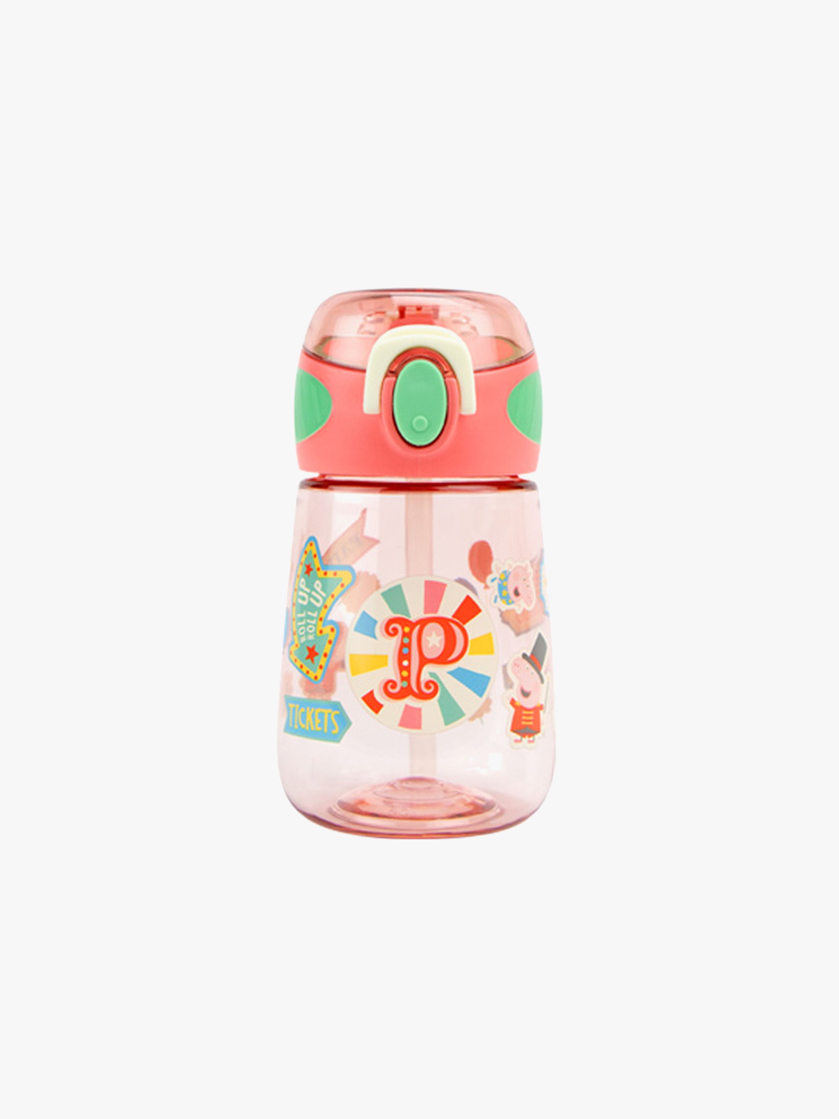 Nuby Peppa Pig 2-in-1 Trinkflasche 400 ml, Rosa