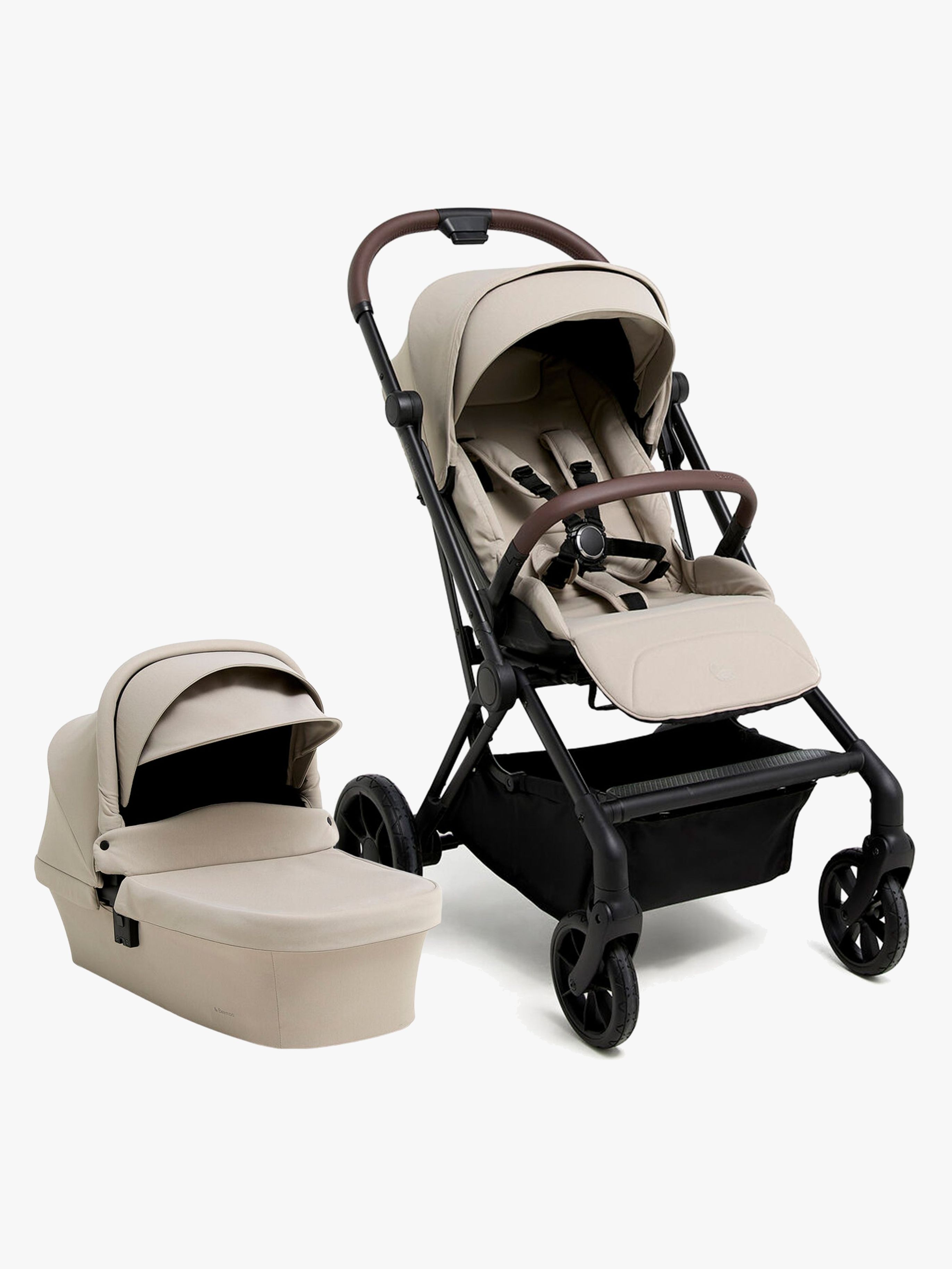 Beemoo Pro Twist Kombikinderwagen, Latte Beige, Kinderwagen, 2 in 1