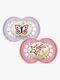 MAM Orginal Night Schnuller Silikon 2er-Pack 16-36m, Rosa