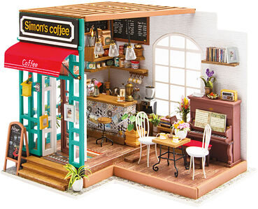 Creativ Company Bastelset DIY Miniaturzimmer Café