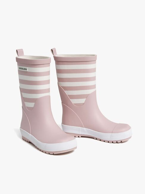 Nordbjørn Dagg Gummistiefel, Rosa/Weiß