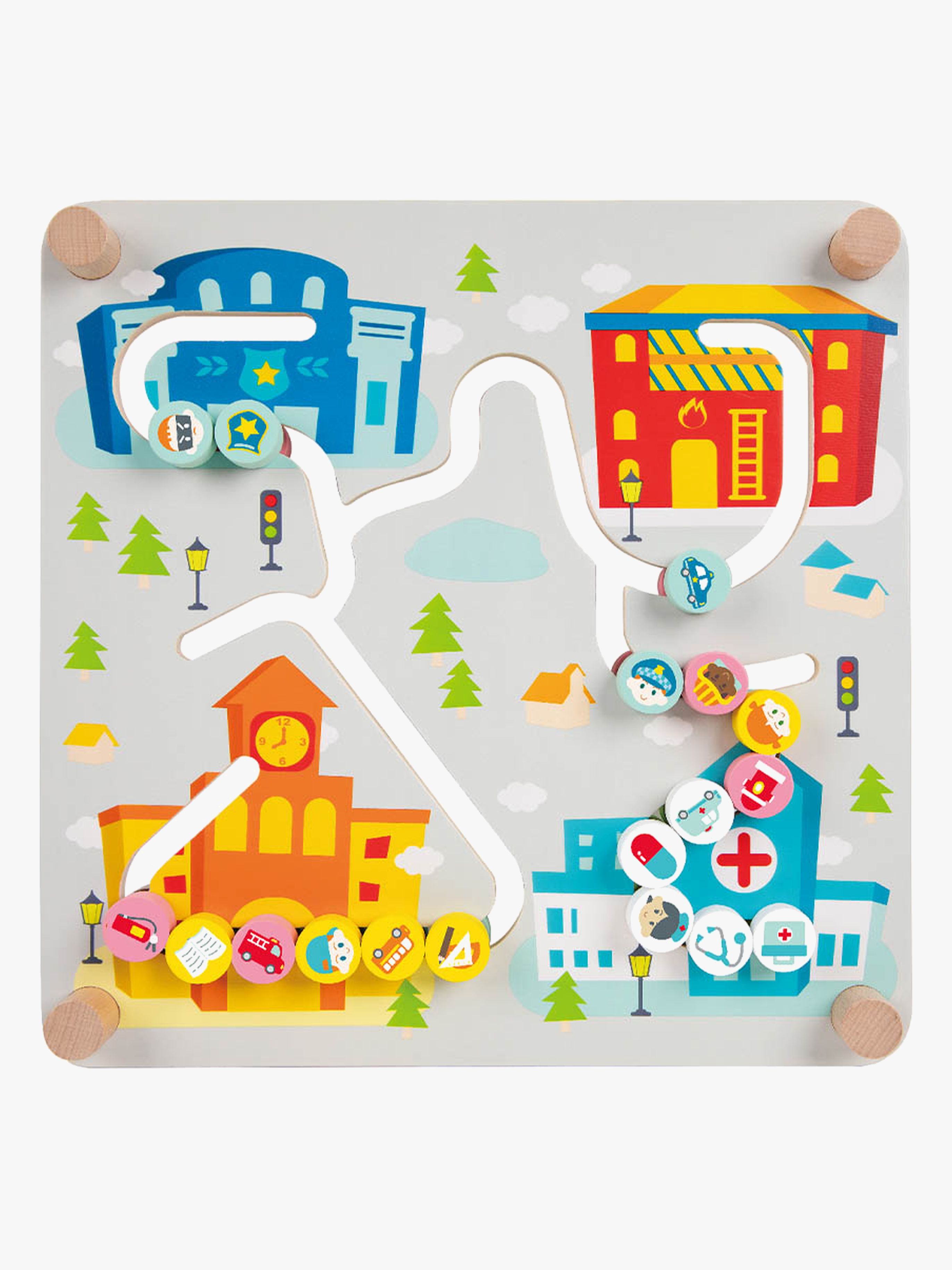 ClassicWorld City 2 in 1 Pathfinder Holzspielzeug
