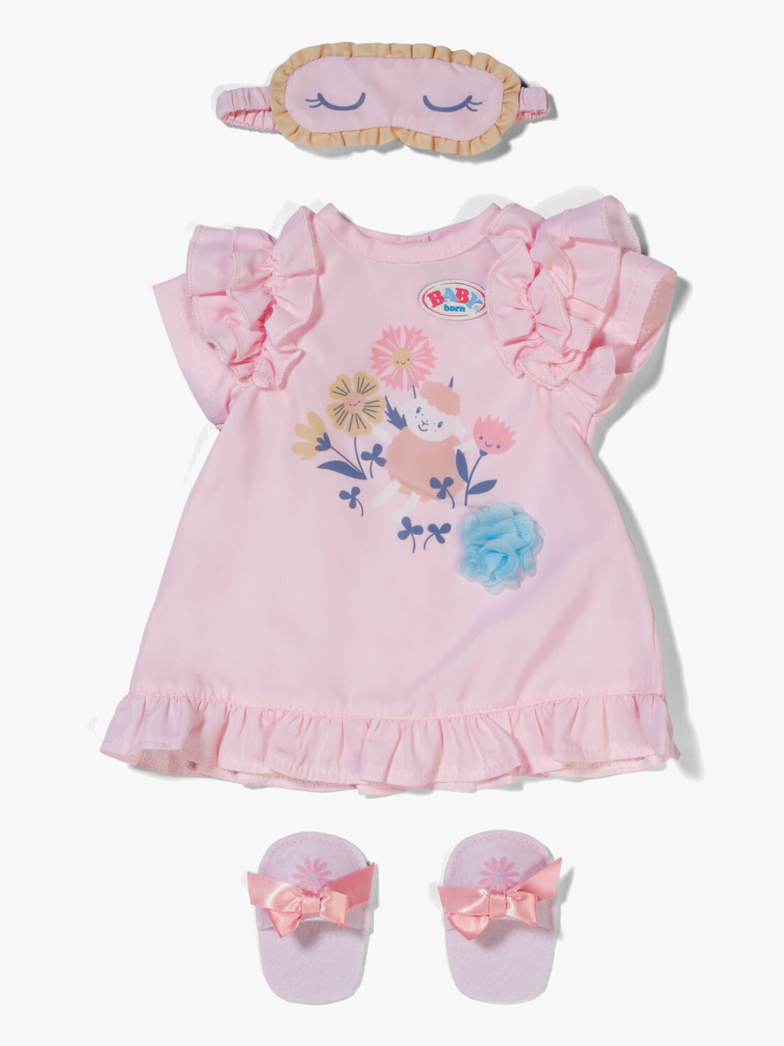 Puppenkleidung Nachthemd 43 cm