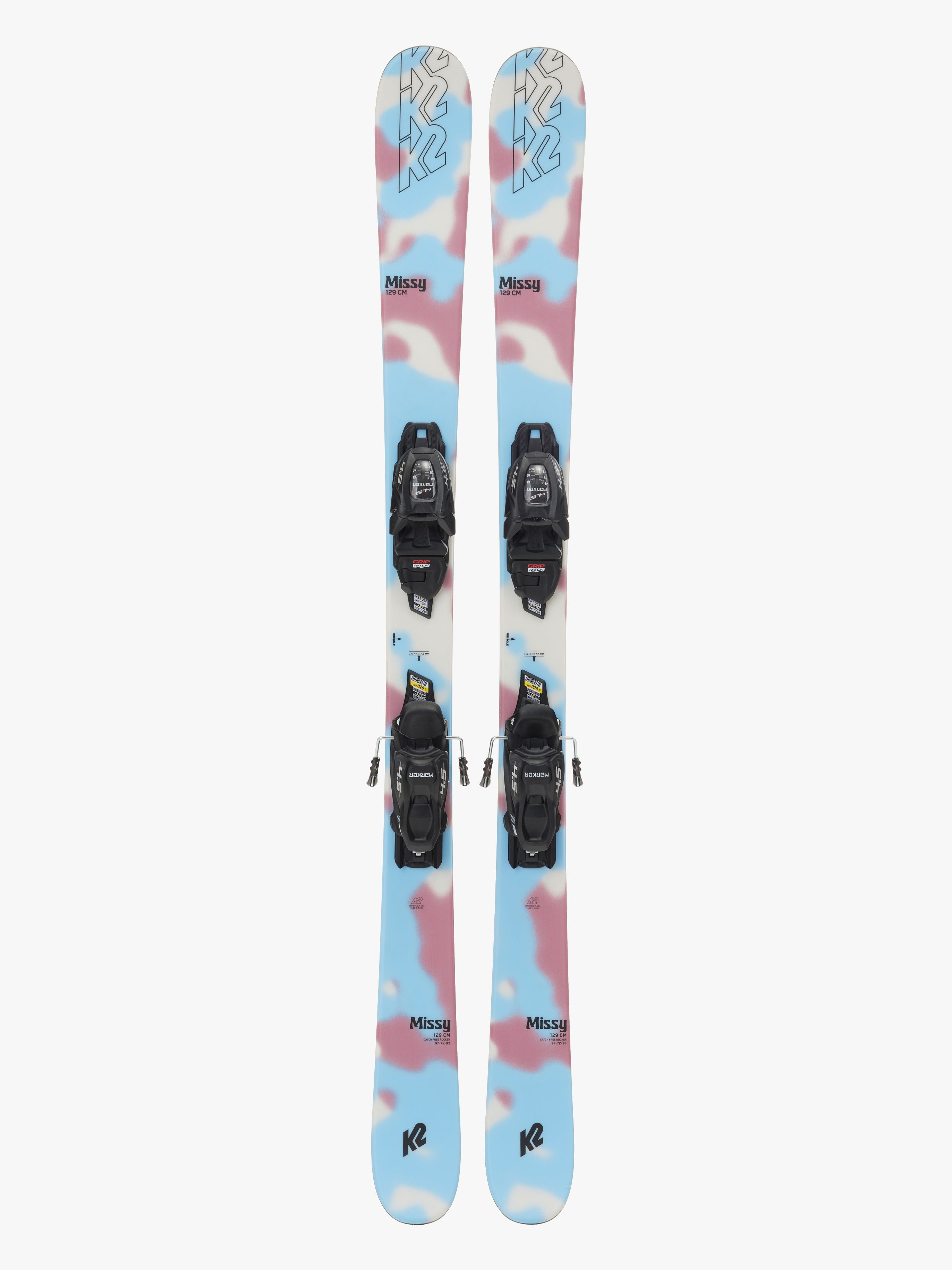K2 Missy Fdt 4.5 Skier inkl. Bindungen, 129 cm