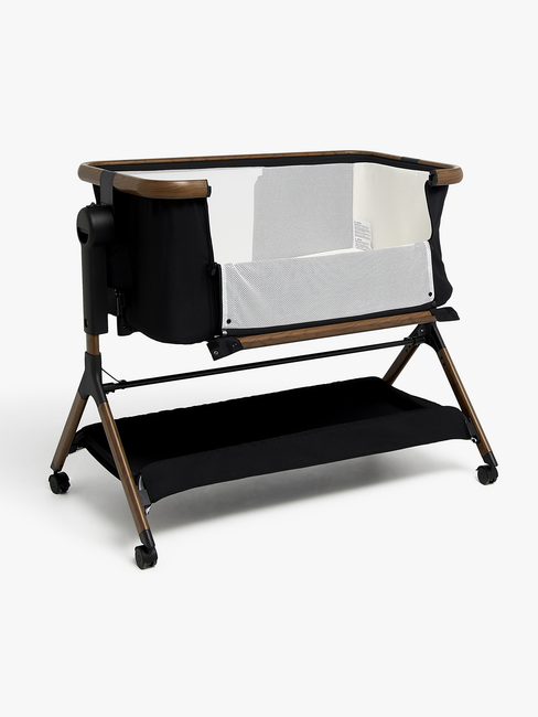 Beemoo CARE Luna Beistellbett, Black/Ebony Oak